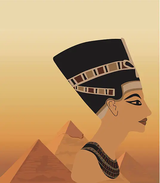 Vector illustration of Nefertiti