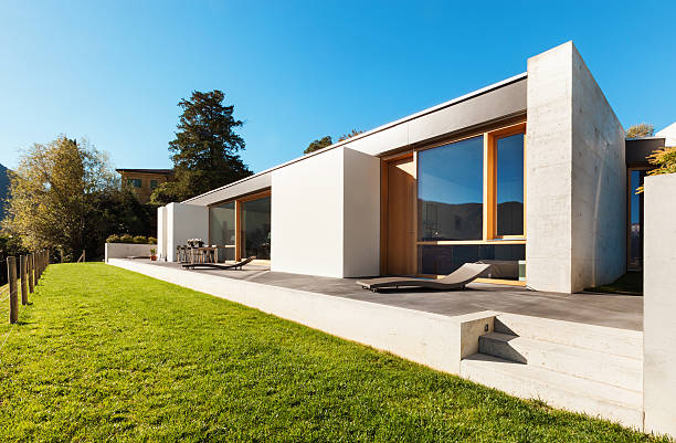 istock Beautiful modern house, outdoor 187942786