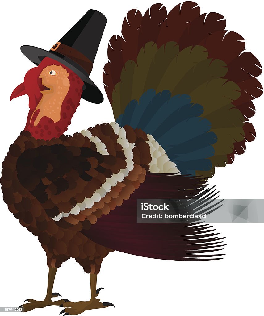 Thanksgiving turkey - arte vectorial de Ala de animal libre de derechos