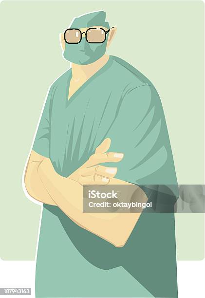 Colocar O Uniforme Hospitalar Em - Arte vetorial de stock e mais imagens de Cirurgia - Cirurgia, Cirurgião, Cuidados de Saúde e Medicina