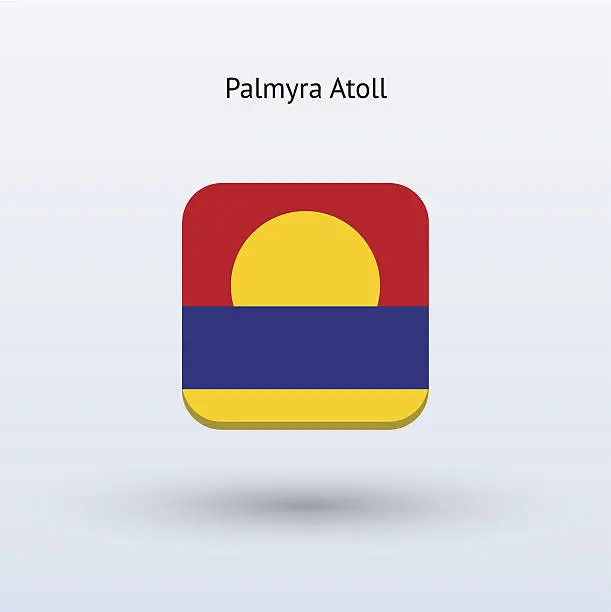 Vector illustration of Palmyra Atoll Flag Icon