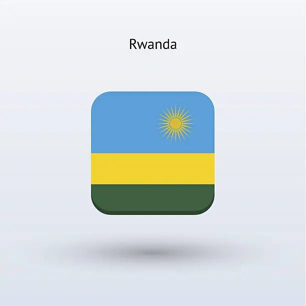 Vector illustration of Rwanda Flag Icon