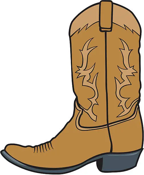 Vector illustration of Cowboy Boot