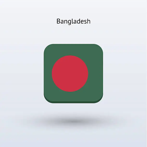 Vector illustration of Bangladesh Flag Icon