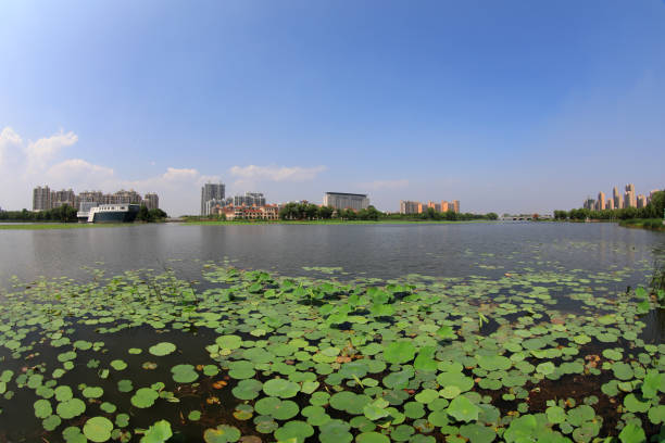 istock Waterfront City Scenery, Luannan County, Hebei Province, China 1879453455