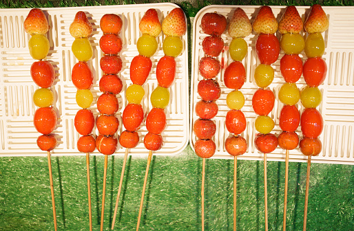 Food, fruit candied haws