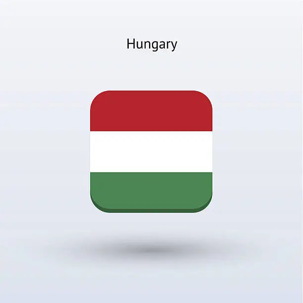 Vector illustration of Hungary Flag Icon