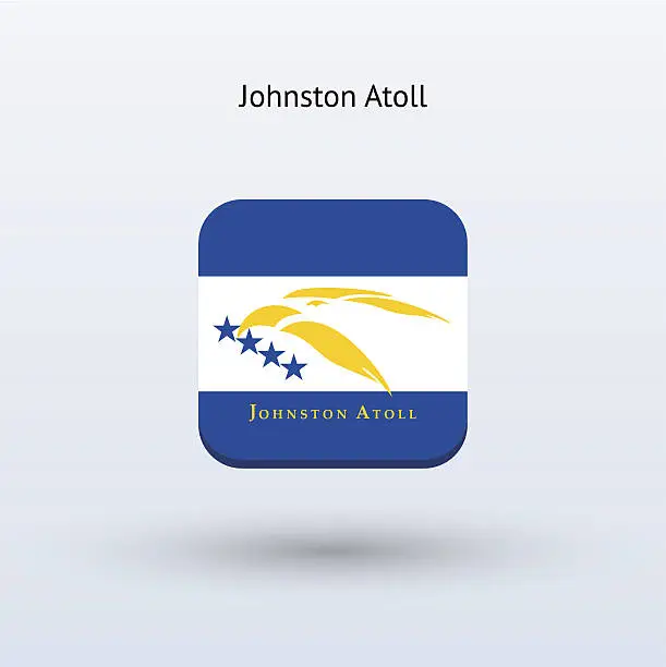 Vector illustration of Johnston Atoll Flag Icon