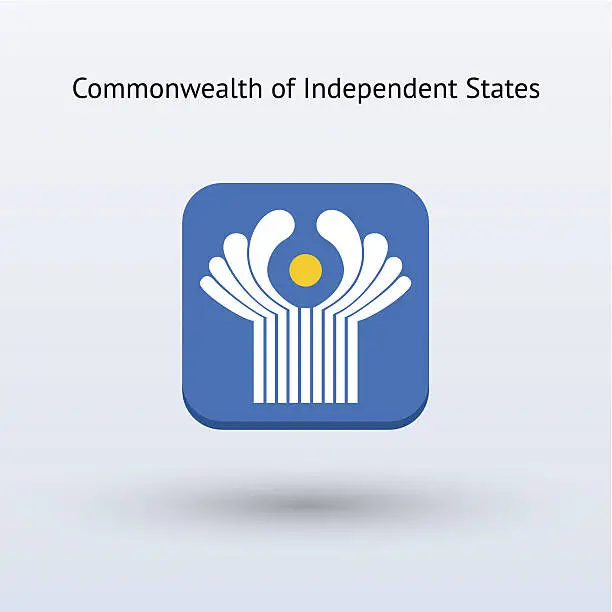 Vector illustration of Commonwealth of Independent States Flag