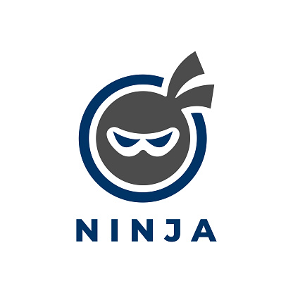 Ninja logo icon design vector illustration
