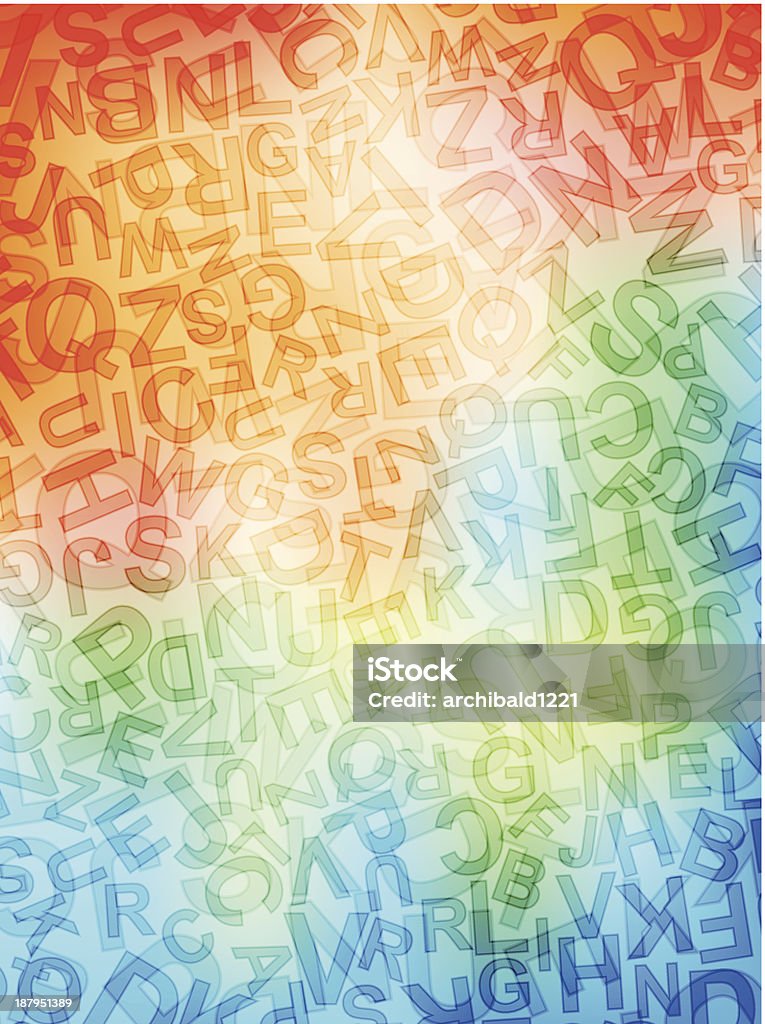 Letter Setting Background Letters Background Stock Illustration - Download Image Now - Abstract ...