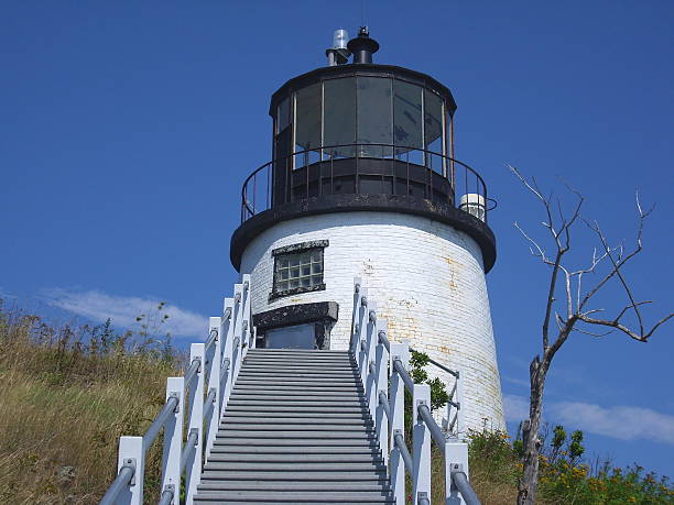 сова руководитель маяк - owls head lighthouse стоковые фото и изображения