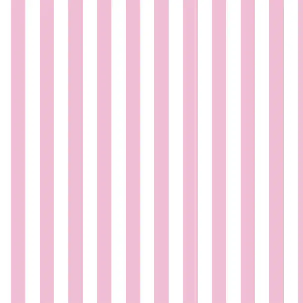 Vector illustration of Pattern of vertical stripes in pink tones on white background