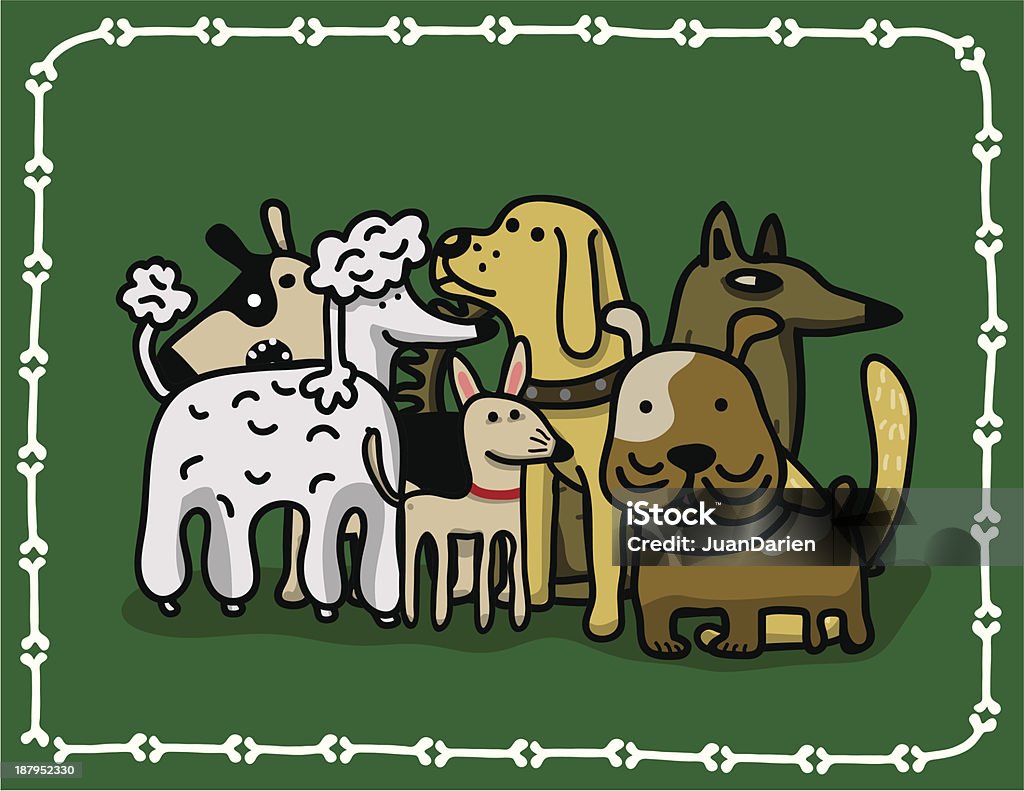 Grupa psów - Grafika wektorowa royalty-free (Pies)