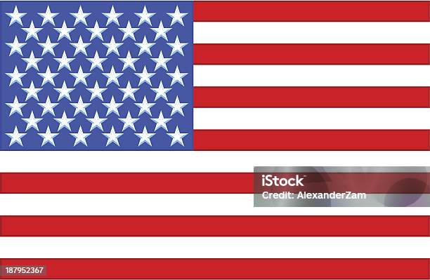 Ilustración de Bandera De Los Estados Unidos y más Vectores Libres de Derechos de Azul - Azul, Bandera, Bandera estadounidense