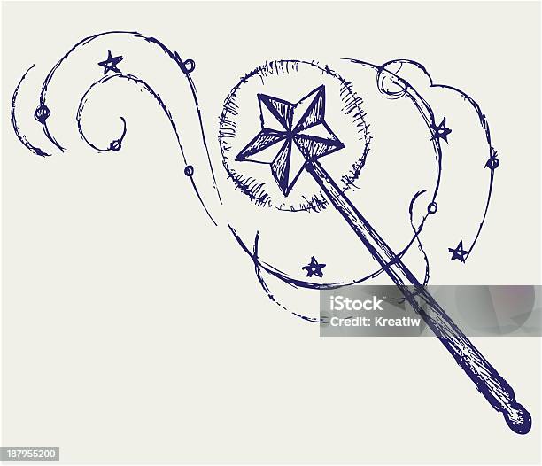 Magic Wall Stock Illustration - Download Image Now - Magic Wand, Drawing - Activity, Drawing - Art Product