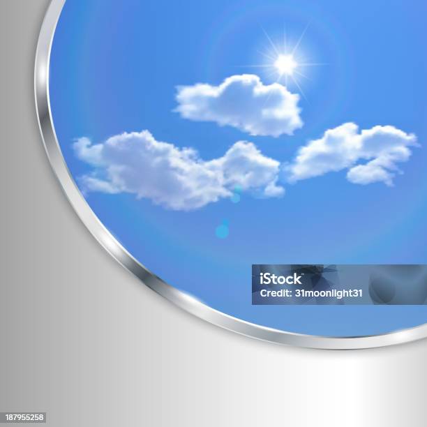Sfondo Astratto Con Sky - Immagini vettoriali stock e altre immagini di Acciaio - Acciaio, Ambientazione esterna, Ambiente
