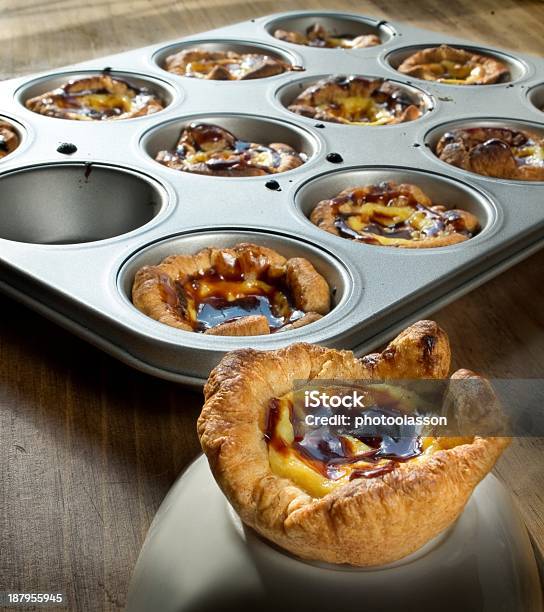 Belem Pasteis Stock Photo - Download Image Now - Baked, Baked Pastry Item, Bakery