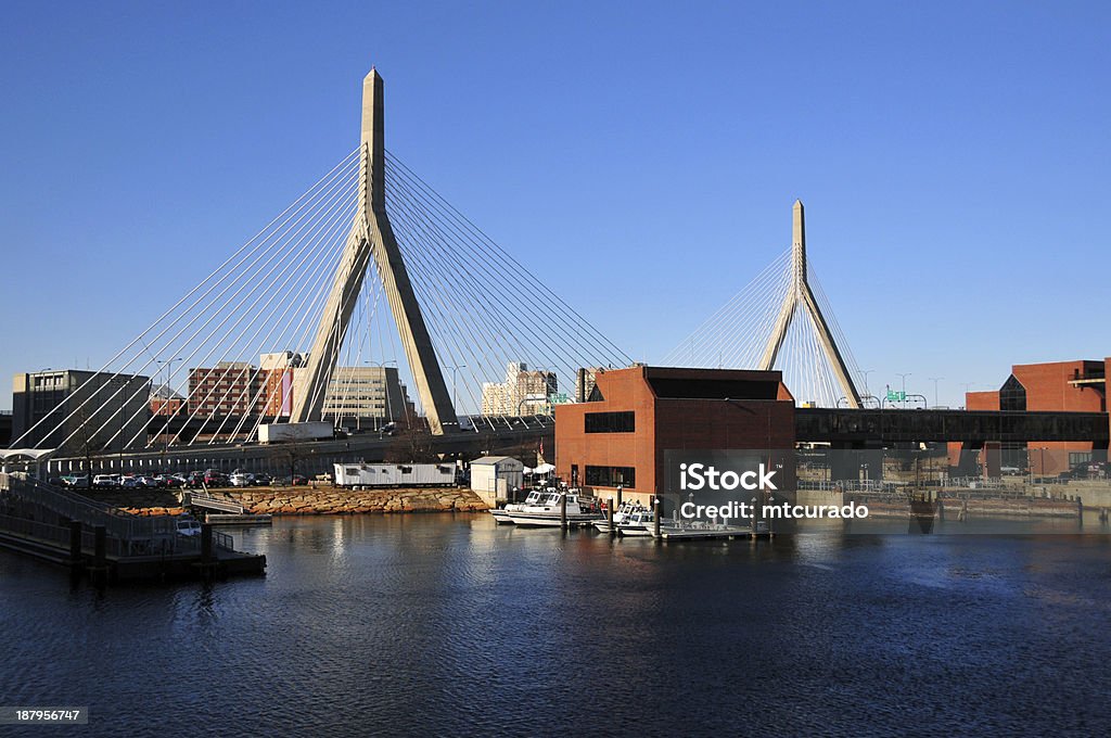 Pont Zakim à Boston - Photo de Boston - Massachusetts libre de droits