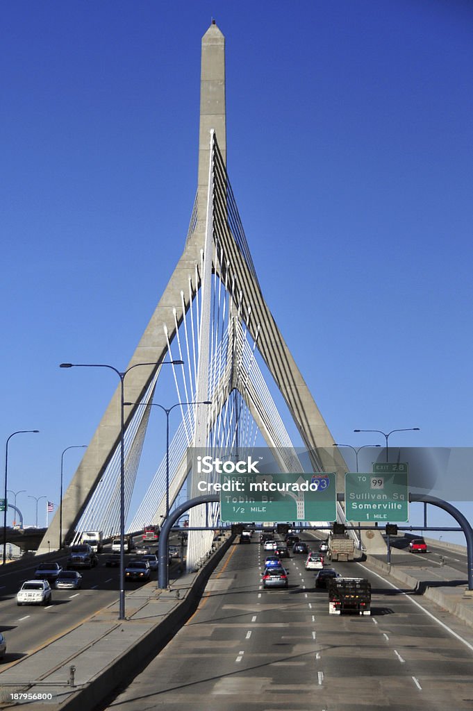 Leonard Pont Zakim à Boston - Photo de Boston - Massachusetts libre de droits
