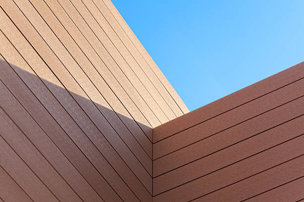 Architectural Detail Abstraction of a wooden construction detail architecture and buildings stock pictures, royalty-free photos & images