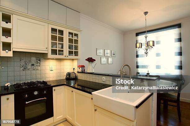 New Stylish Kitchen Stock Photo - Download Image Now - Farmhouse, Kitchen, Sink