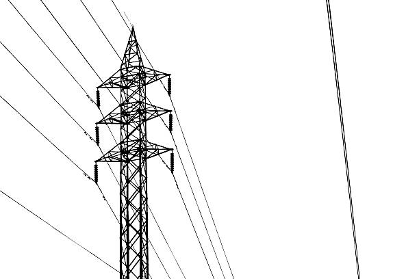 istock Shape of Silhouette Electricity Post 187961420