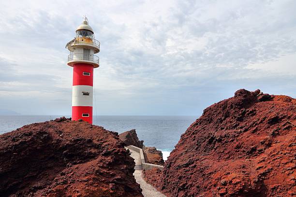 Tenerife lighthouse Tenerife, Canary Islands, Spain - lighthouse at Punta del Teno teno mountains photos stock pictures, royalty-free photos & images