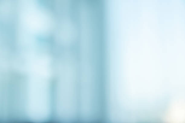 istock Abstract blur curtain window with city background 1879622484