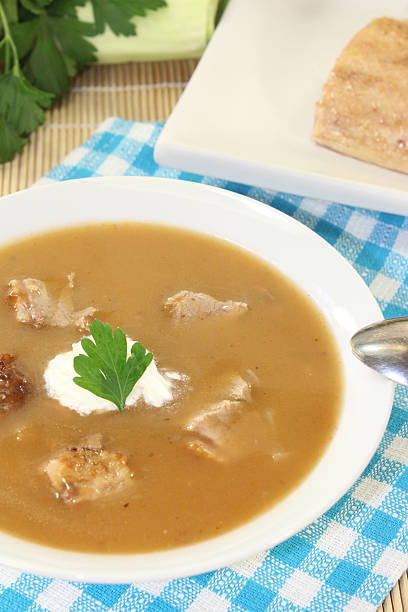 istock fresh delicious Duck soup 187962356
