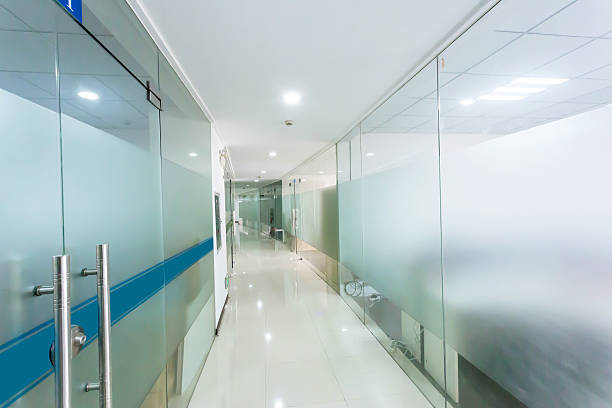 istock corridor of modern office building 187962691