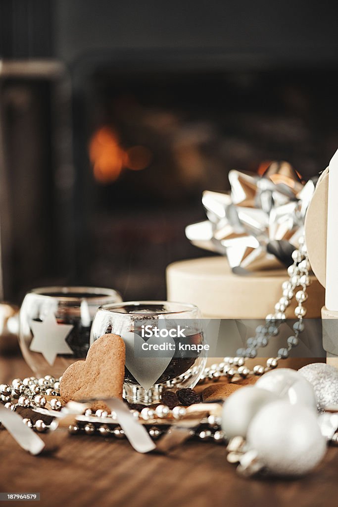 Weihnachtsdekorationen - Lizenzfrei Alkoholisches Getränk Stock-Foto