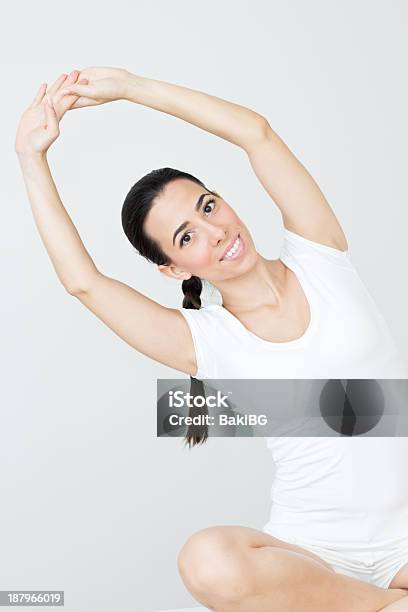 Gimnastyka Kobiet - zdjęcia stockowe i więcej obrazów Białe tło - Białe tło, Biały, Czynność