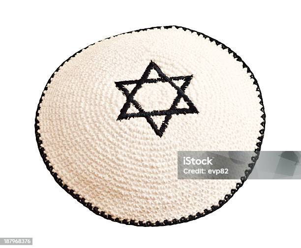 Traditional Jewish Headwear With Embroidered Star Of David Stock Photo - Download Image Now