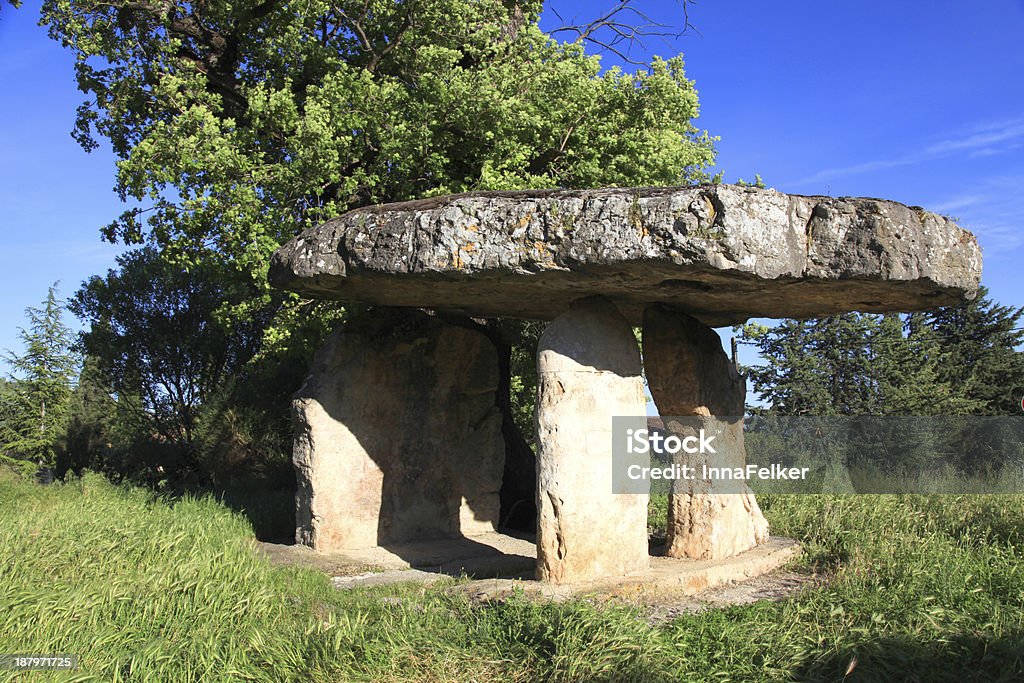 Dolmen, Provence, France Megalith dolmen - Celtic Stone in Draguignan, Provence, France Draguignan Stock Photo