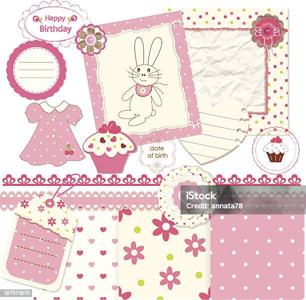 Scrapbook Elements For Baby Girl Stock Illustration - Download Image Now -  Art And Craft, Babies Only, Baby - Human Age - iStock