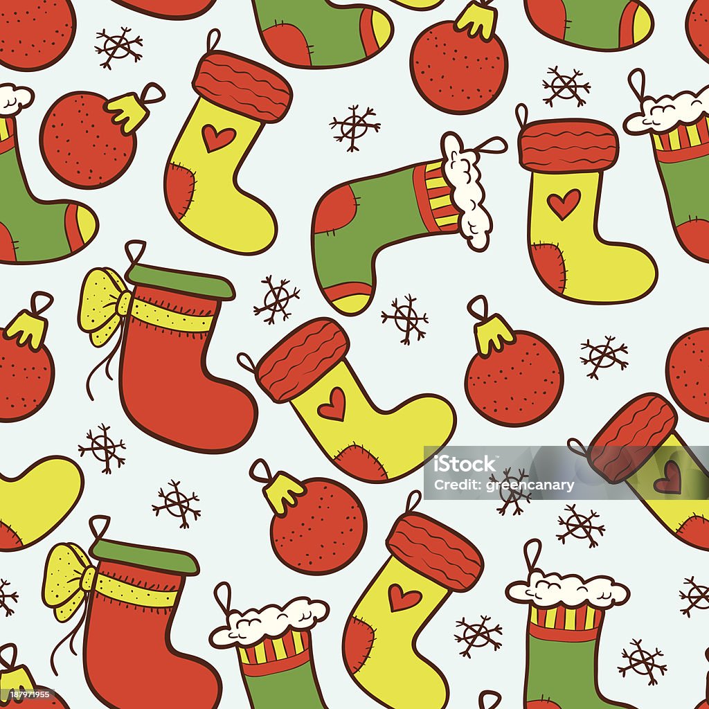 Sin costuras fondo colorido Navidad medias de nailon - arte vectorial de Abstracto libre de derechos