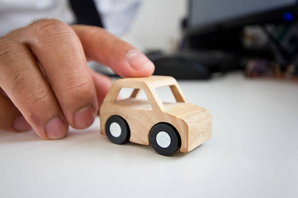 istock Wooden car on a table. 187973959