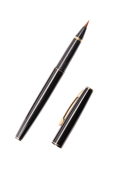 istock luxurious japanese fountain pen isolated on white 187974611