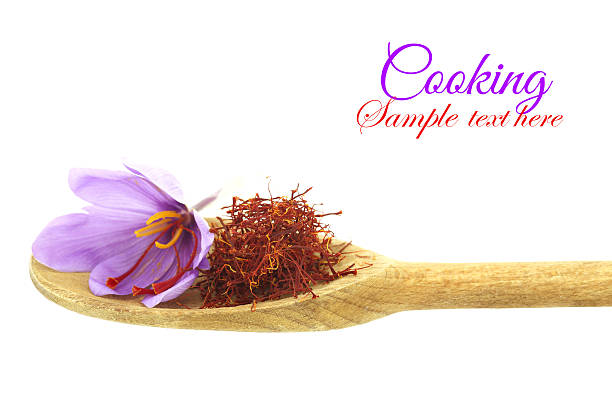 istock Dried saffron spice and flower 187974728