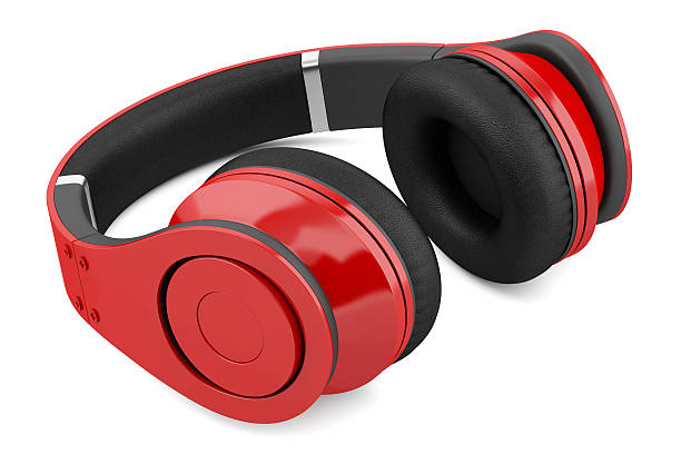 istock red and black wireless headphones isolated on white background 187975711