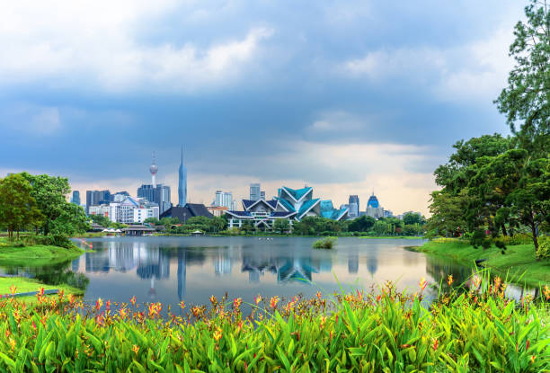 Beautiful park in Kuala Lumpur, Malaysia