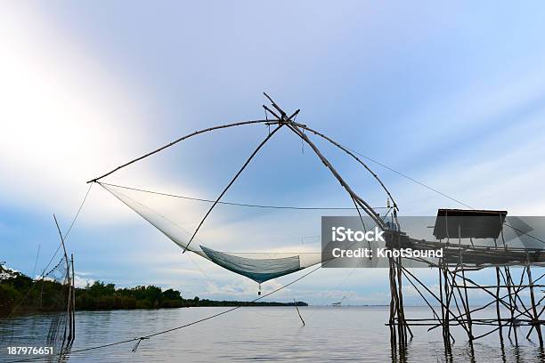 Villagers Are Casting Fish Fisherman Fishing Nets Throwing Fishing Net  During Morning On A Wooden Boat Thailand Stock Photo - Download Image Now -  iStock