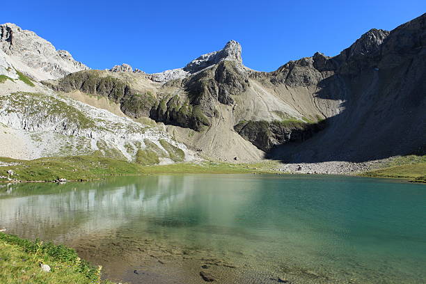 bergsee - lechtaler alps stock-fotos und bilder