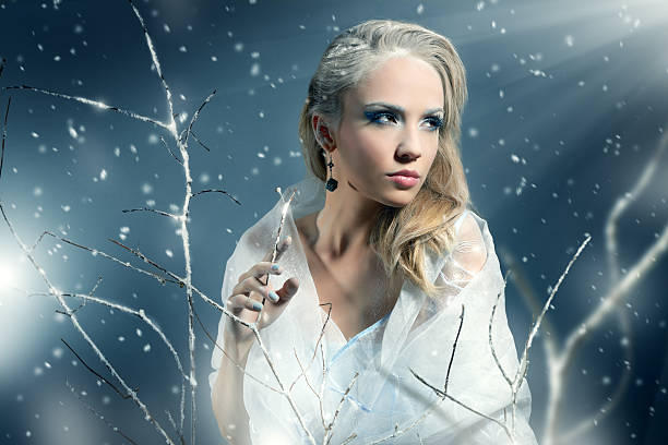 istock Winter woman with beautiful make-up 187976874