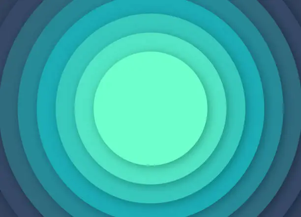 Vector illustration of Abstract Concentric Circles Vibrant Gradient Background