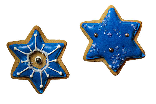 istock Gingerbread stars isolated on white prefect for Hanukkah or Christmas. 187978625