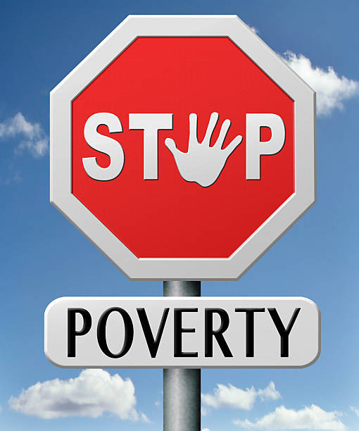 stop poverty stock photo