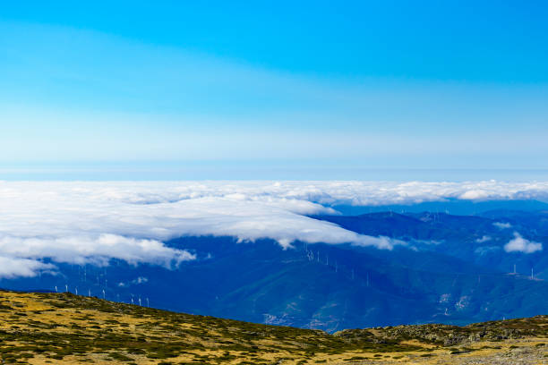 istock Clouds above mountain. Serra da Estrela in Portugal. Torre peak. 1879795517