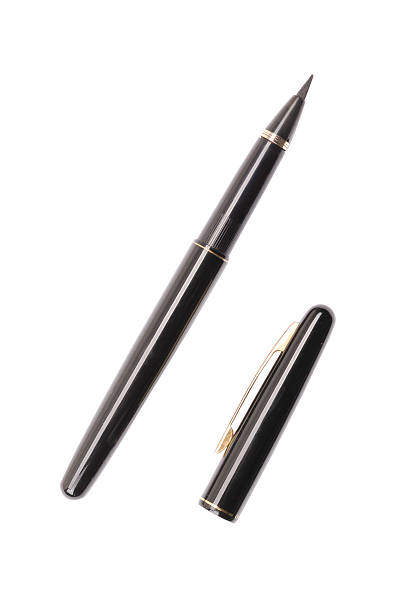 istock luxurious japanese fountain pen isolated on white 187979795